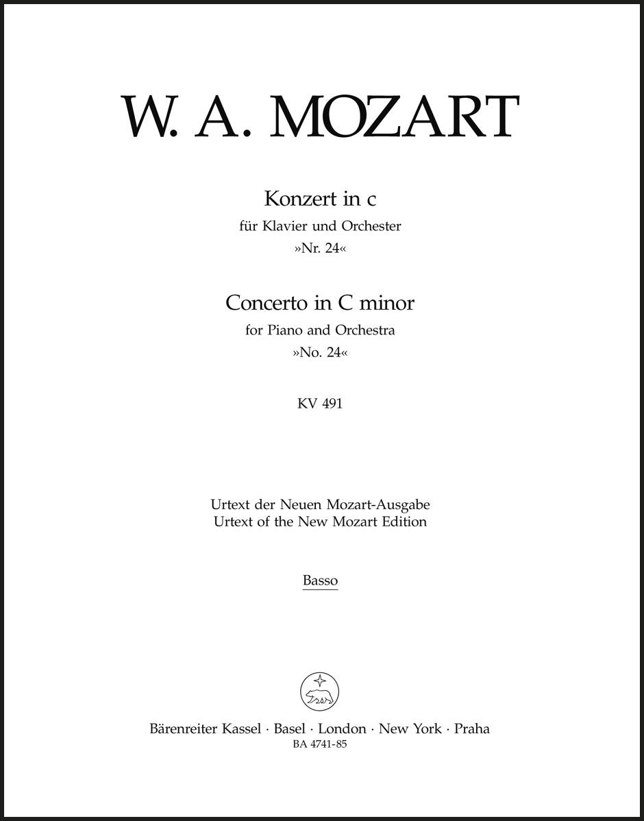 Mozart: Piano Concerto No. 24 in C Minor, K. 491