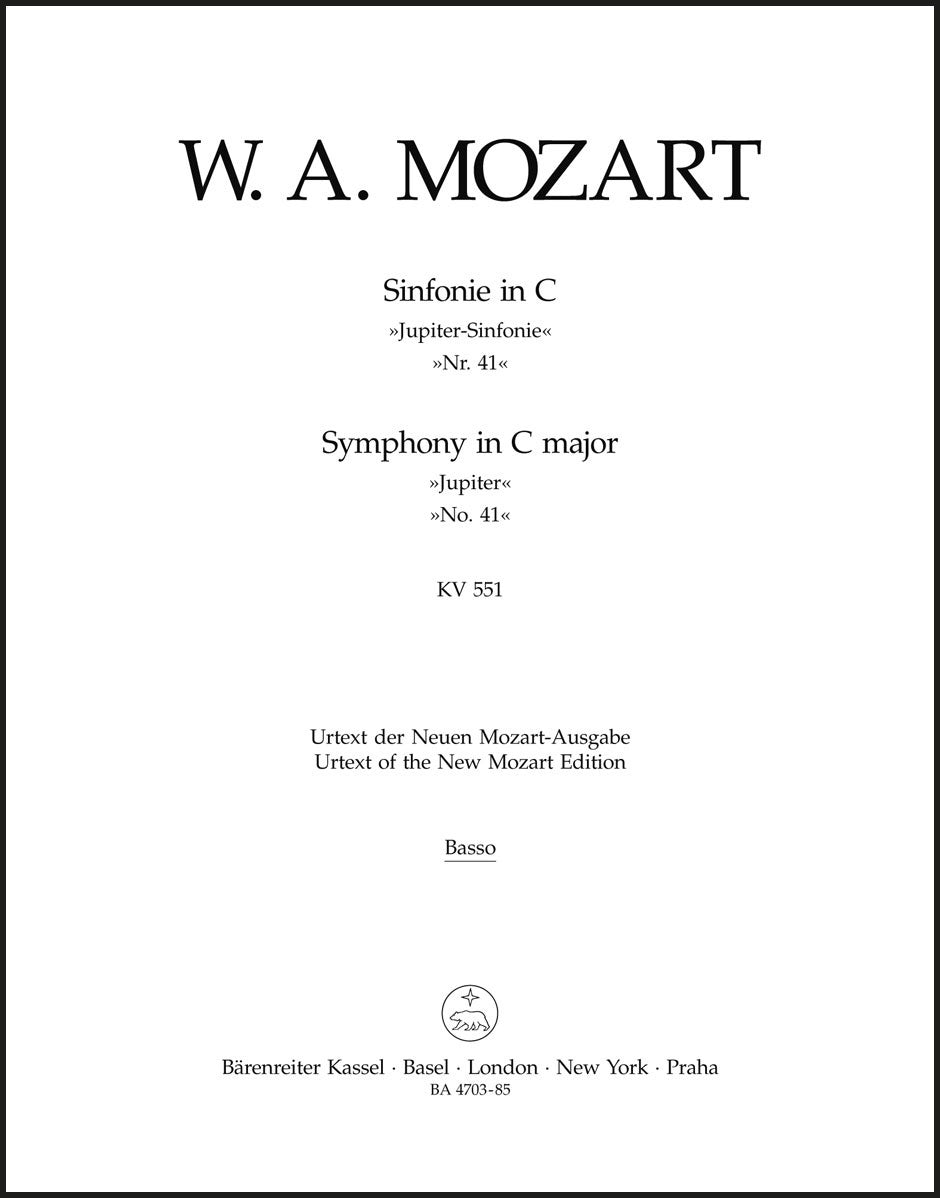 Mozart: Symphony No. 41 in C Major, K. 551 (