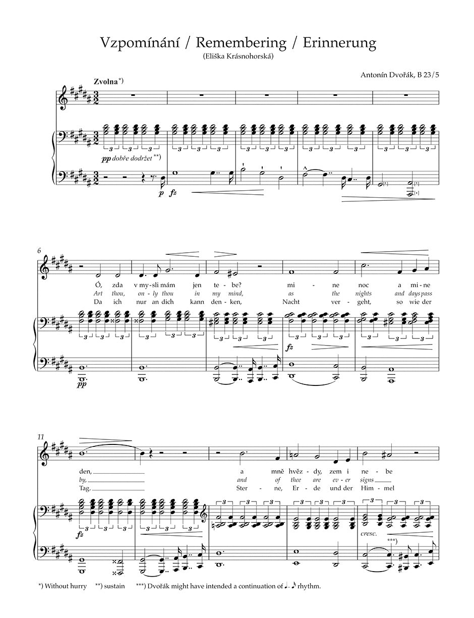 Dvořák: Songs - Volume 1