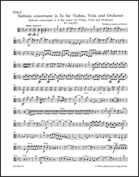 Mozart: Sinfonia concertante, K. 364 (320d)