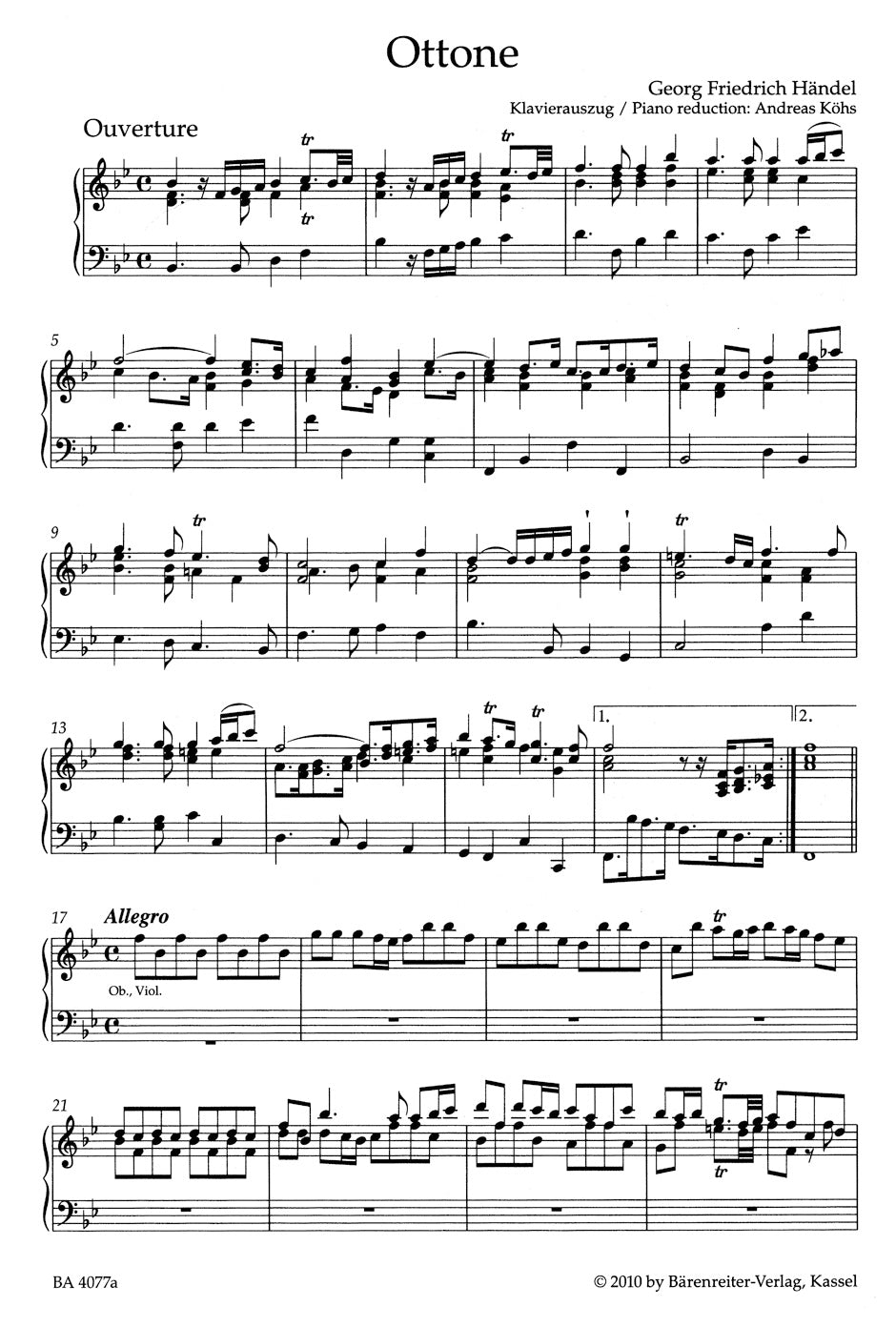 Handel: Ottone, HWV 15
