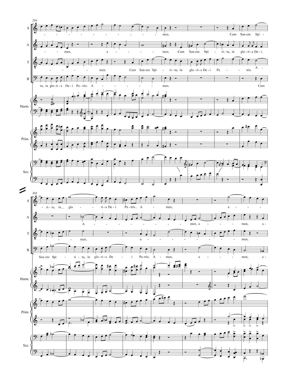 Beethoven: Mass in C Major, Op. 86 (arr. for choir & keyboards)