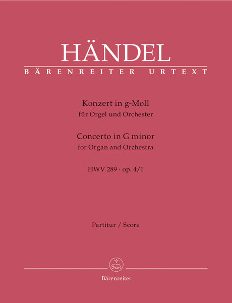 Handel: Organ Concerto in G Minor, HWV 289, Op. 4, No. 1