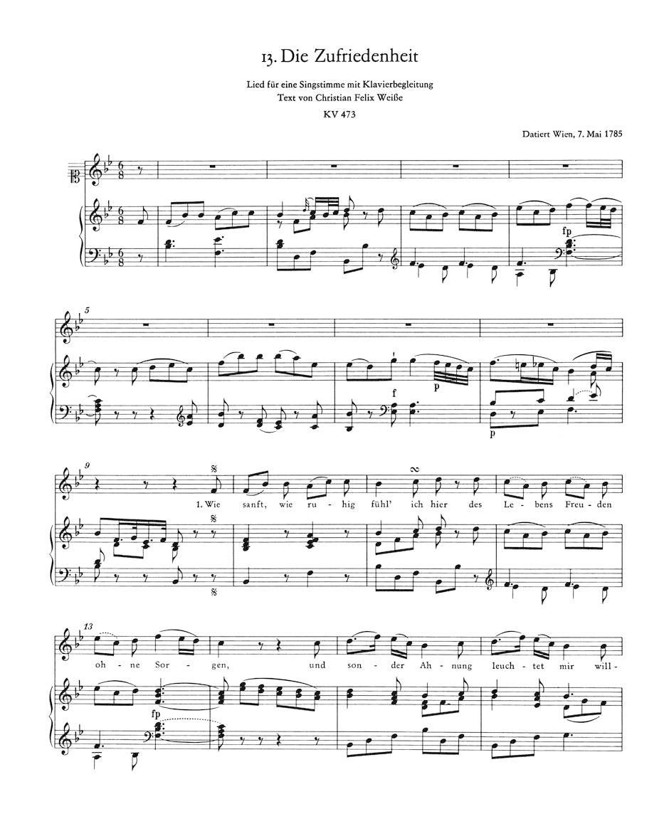 Mozart: Complete Songs for High Voice