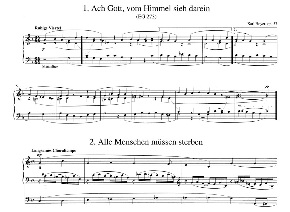 Hoyer: Chorale Preludes, Op. 57 - Volume 2