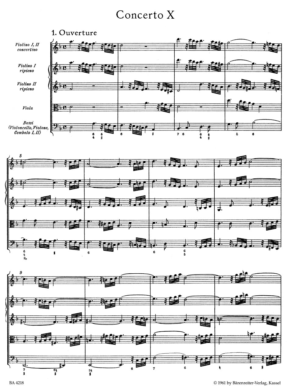 Handel: Concerto grosso in D Minor, HWV 328, Op. 6, No. 10