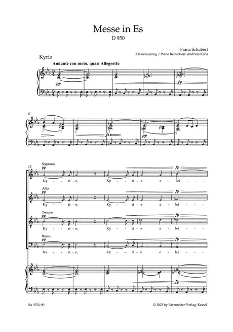 Schubert: Mass in E-flat Major, D 950