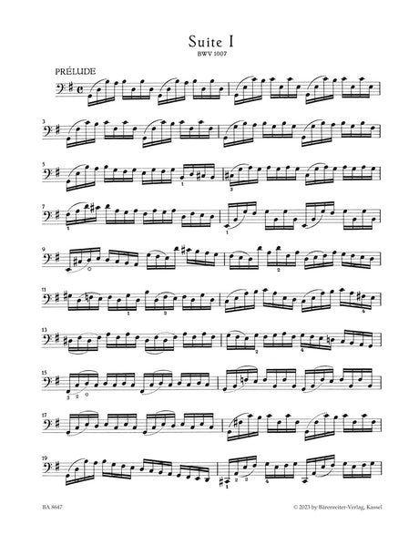 Bach: Cello Suite No. 1 in G Major, BWV 1007