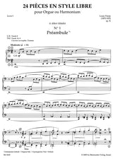 Vierne: Pièces en style libre, Op. 31 - Livre I