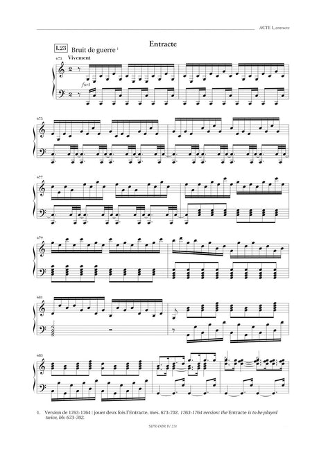 Rameau: Castor et Pollux, RCT 32 B
