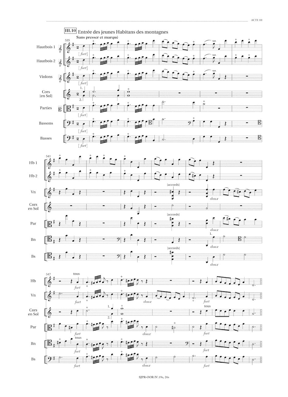 Rameau: Zoroastre, RCT 62A-B