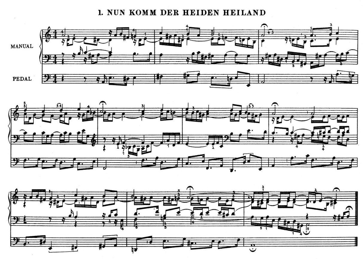 Bach: Orgelbüchlein, BWV 599-644, 706, 709, 727 and 738