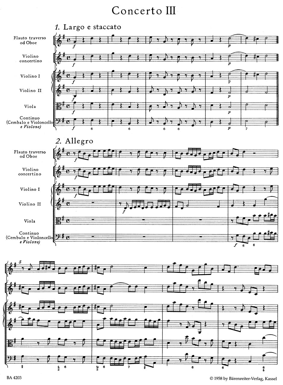 Handel: Concerto grosso in G Major, HWV 314, Op. 3, No. 3