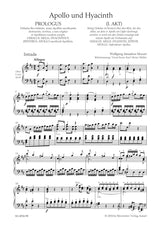 Mozart: Apollo and Hyacinth, K. 38