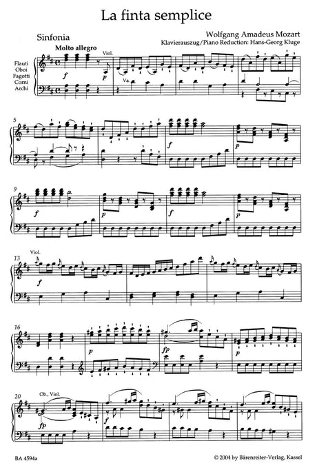 Mozart: La finta semplice, K. 51 (46a)