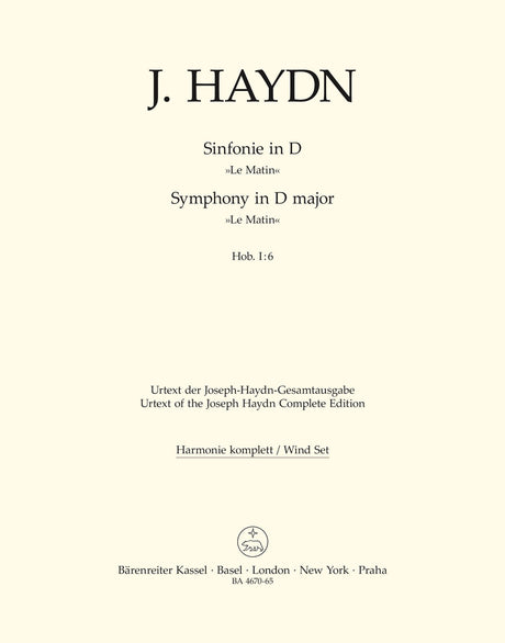 Haydn: Symphony No. 6 in D Major, Hob. I:6