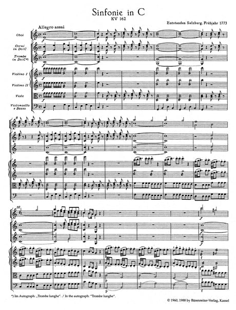 Mozart: Symphony No. 22 in C Major, K. 162