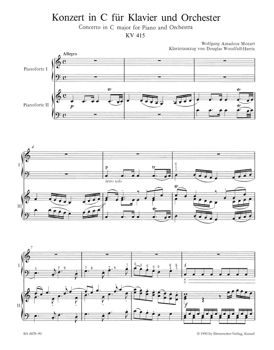 Mozart: Piano Concerto No. 13 in C Major, K. 415 (387b)
