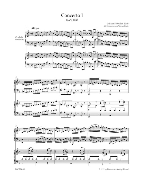 Bach: Harpsichord Concerto No. 1 in D Minor, BWV 1052