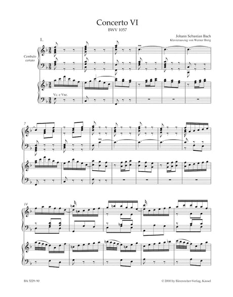 Bach: Harpsichord Concerto No. 6 in F Major, BWV 1057