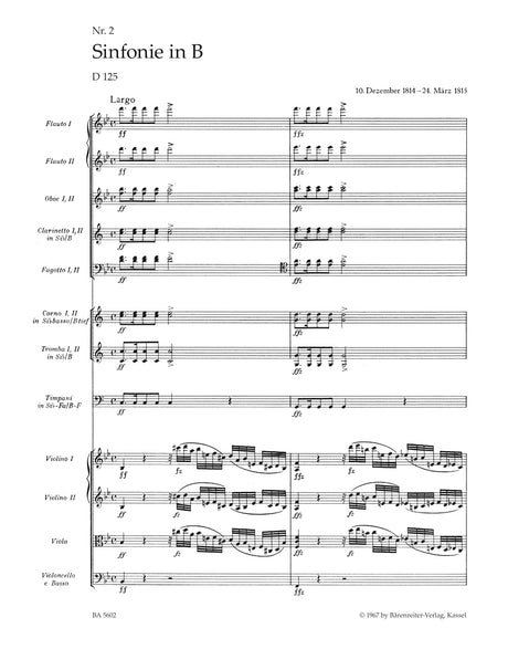 Schubert: Symphony No. 2 in B-flat Major, D 125