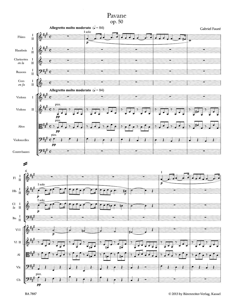 Fauré: Pavane, N 100a, Op. 50
