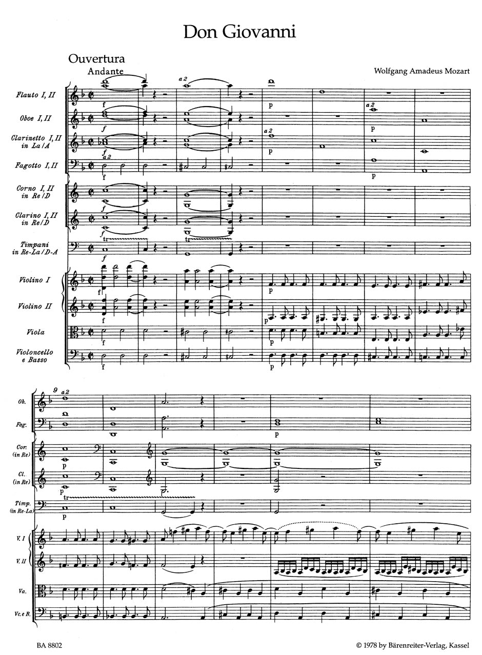 Mozart: Overture to Don Giovanni, K. 527