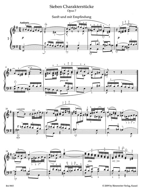 Mendelssohn: 7 Characteristic Pieces, Op. 7 and 6 Children's Pieces, Op. 72