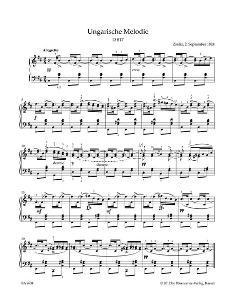 Schubert: Late Piano Pieces