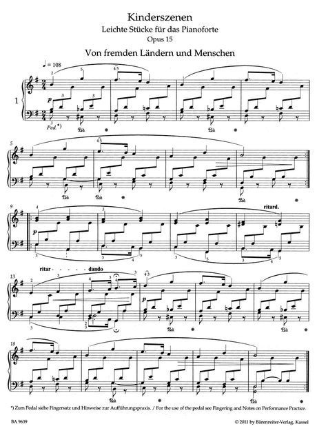Schumann: Kinderszenen (Scenes from Childhood), Op. 15