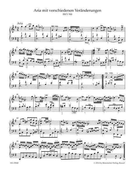 Bach: Goldberg Variations, BWV 988