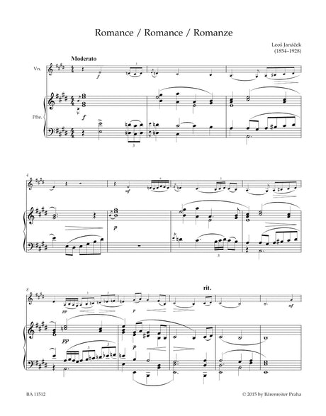 Janáček: Works for Violin and Piano