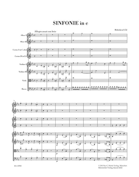 Haydn: Symphony in C Minor, Hob. I:52