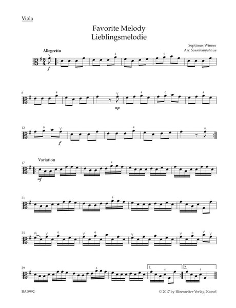 Viola Recital Album - Volume 3