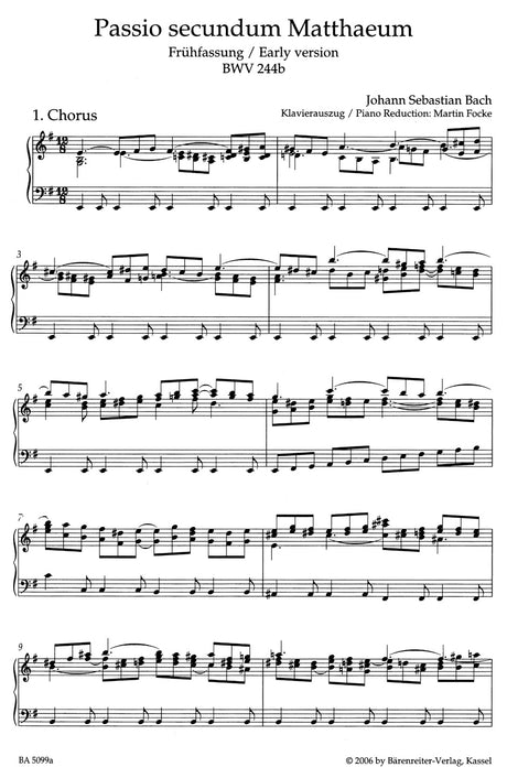 Bach: St. Matthew Passion, BWV 244b