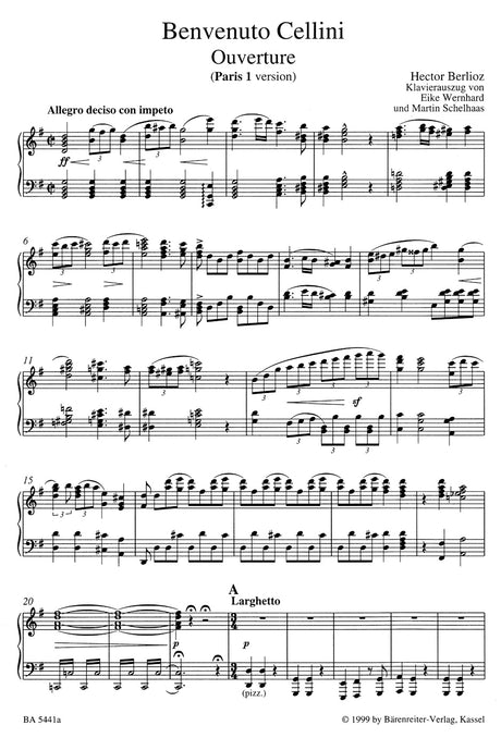 Berlioz: Benvenuto Cellini, H 76