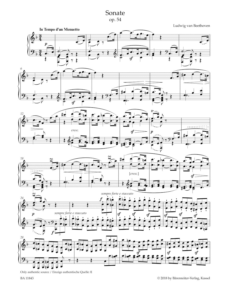 US　Beethoven:　Sonatas　Piano　Volume　–　Barenreiter
