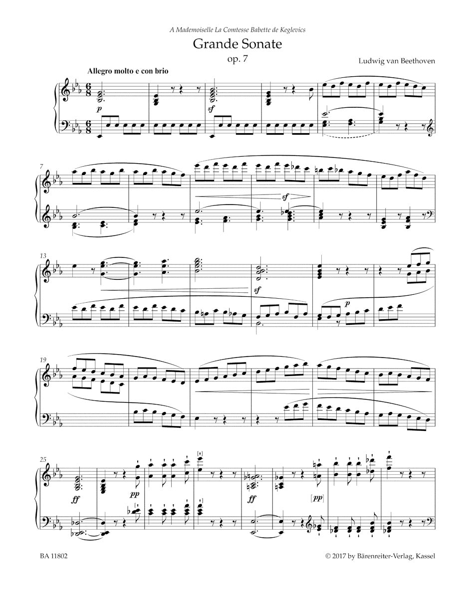 in　Sonata　Piano　Barenreiter　Major,　–　E-flat　Op.　No.　Beethoven:　US