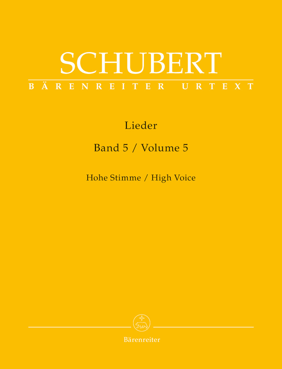 Schubert: Lieder - Volume 5
