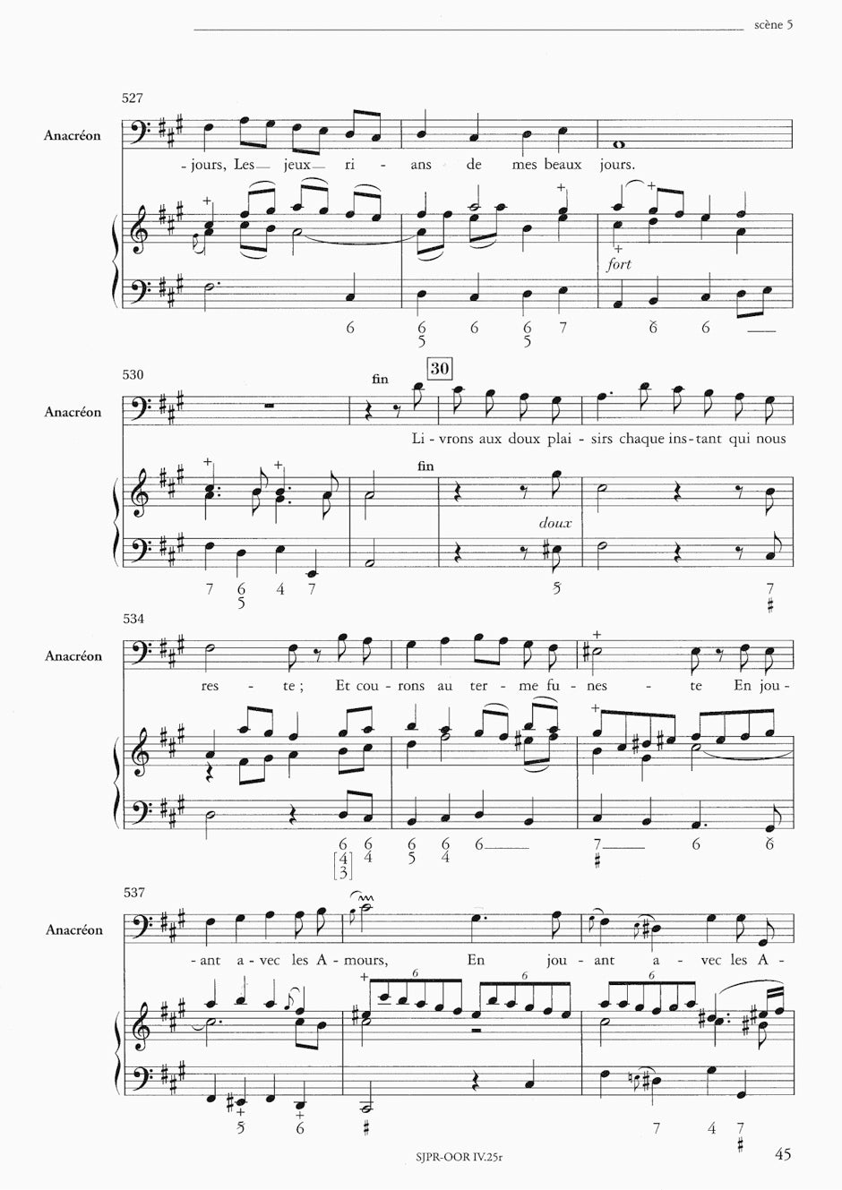 Rameau: Anacréon